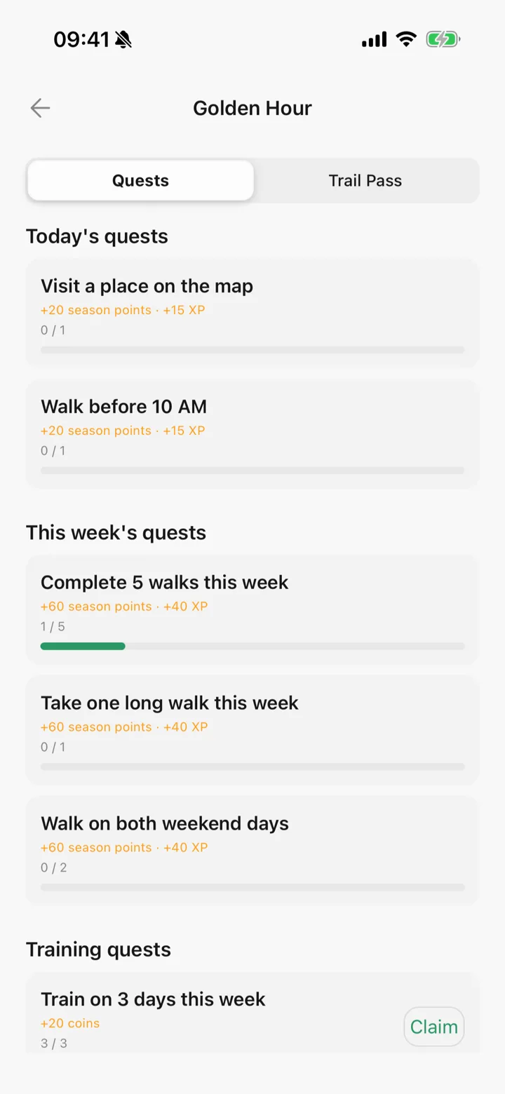 The season in Tailomi with today's and this week's quests